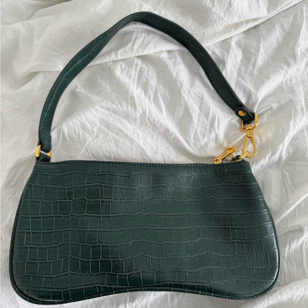 JW PEI snakeskin green shoulder bag